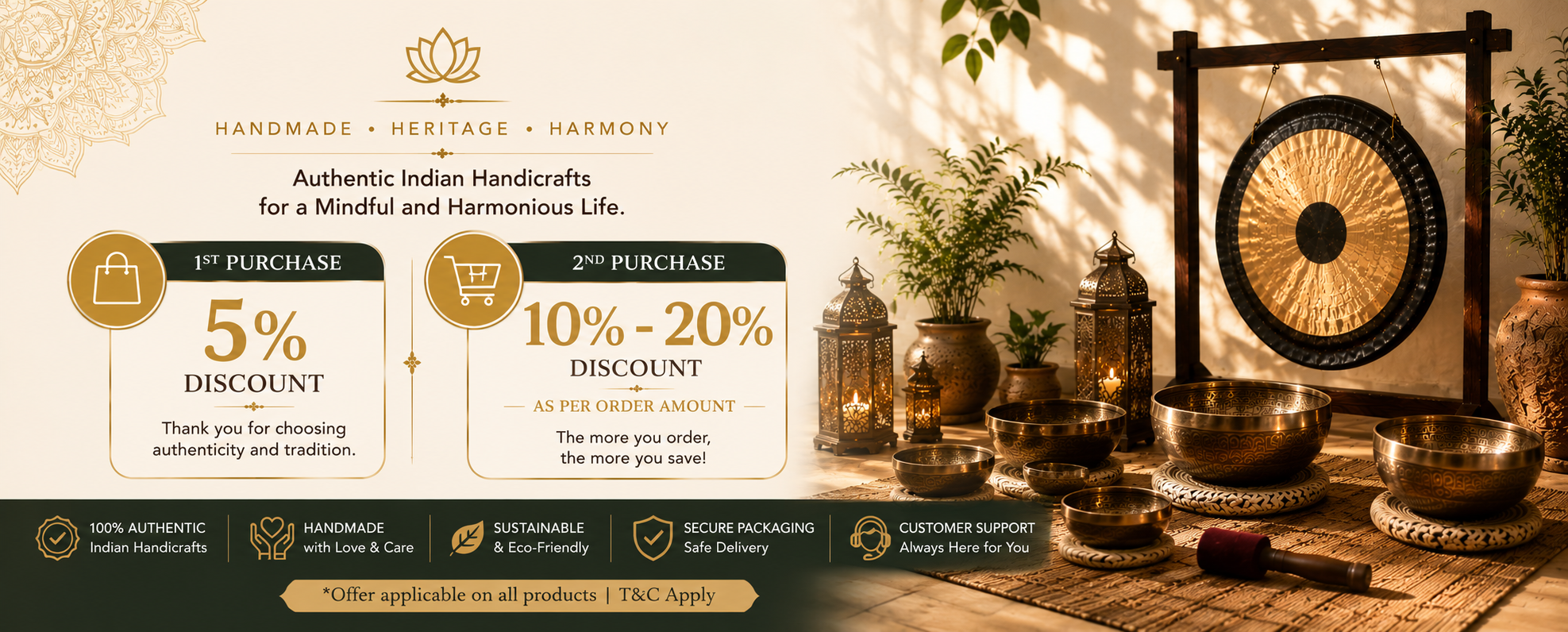 <h5>5% Off on your 1st order. Hurry! Limited time offer.</h5><h6>Use Coupon Code - ICCSB001</h6>