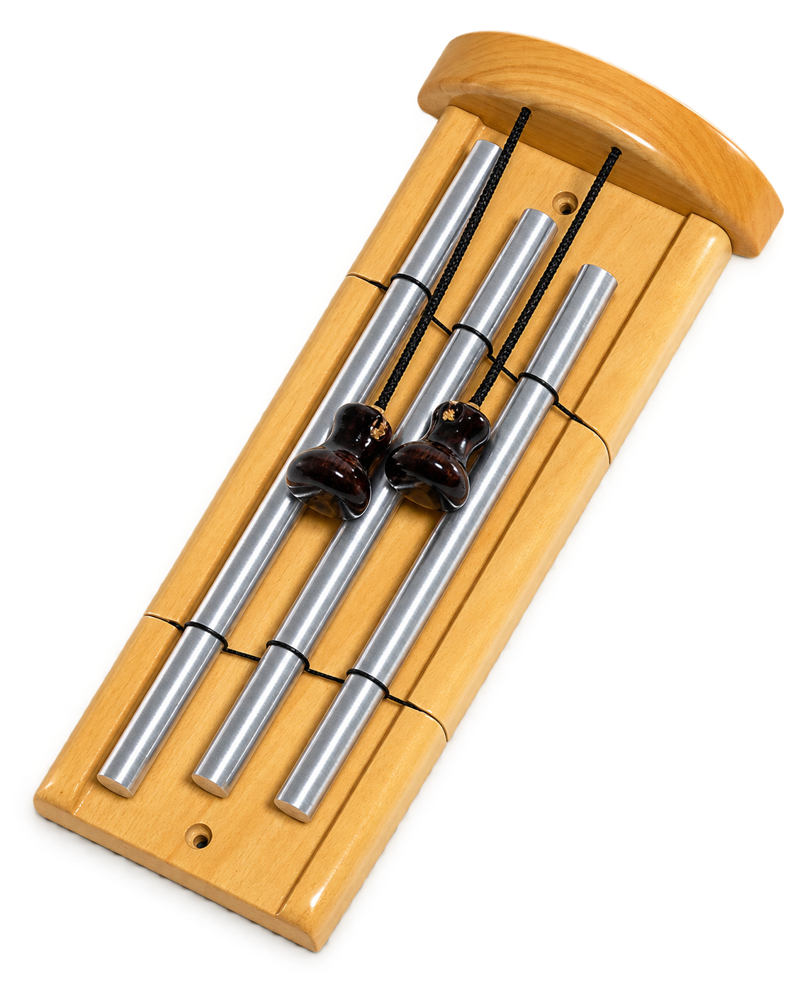 Natural Wood & Silver