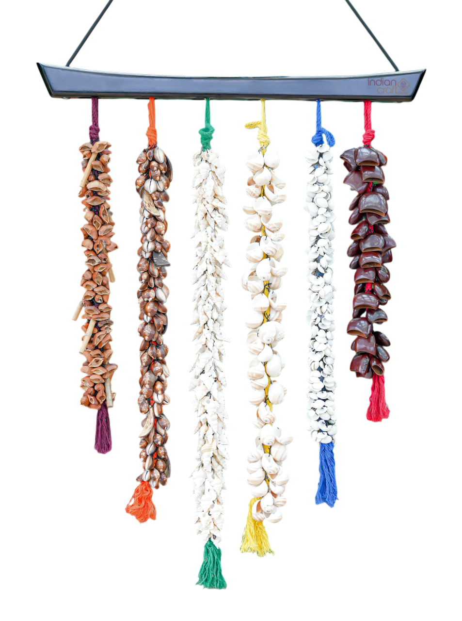 Natural Earth Brown, Ivory & Multicolor Tassel Accents