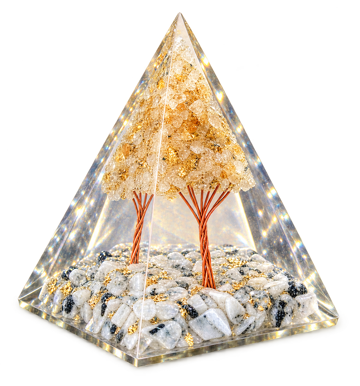 Crystal Gold & Ivory White