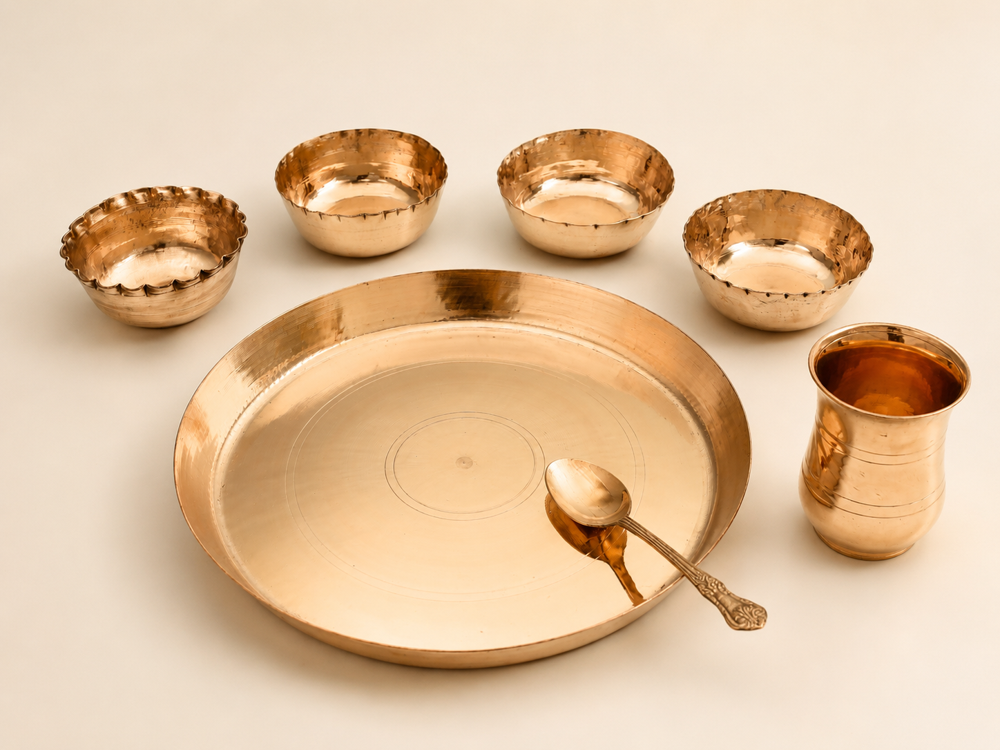 Kansa Thali Set of 4 Bowl