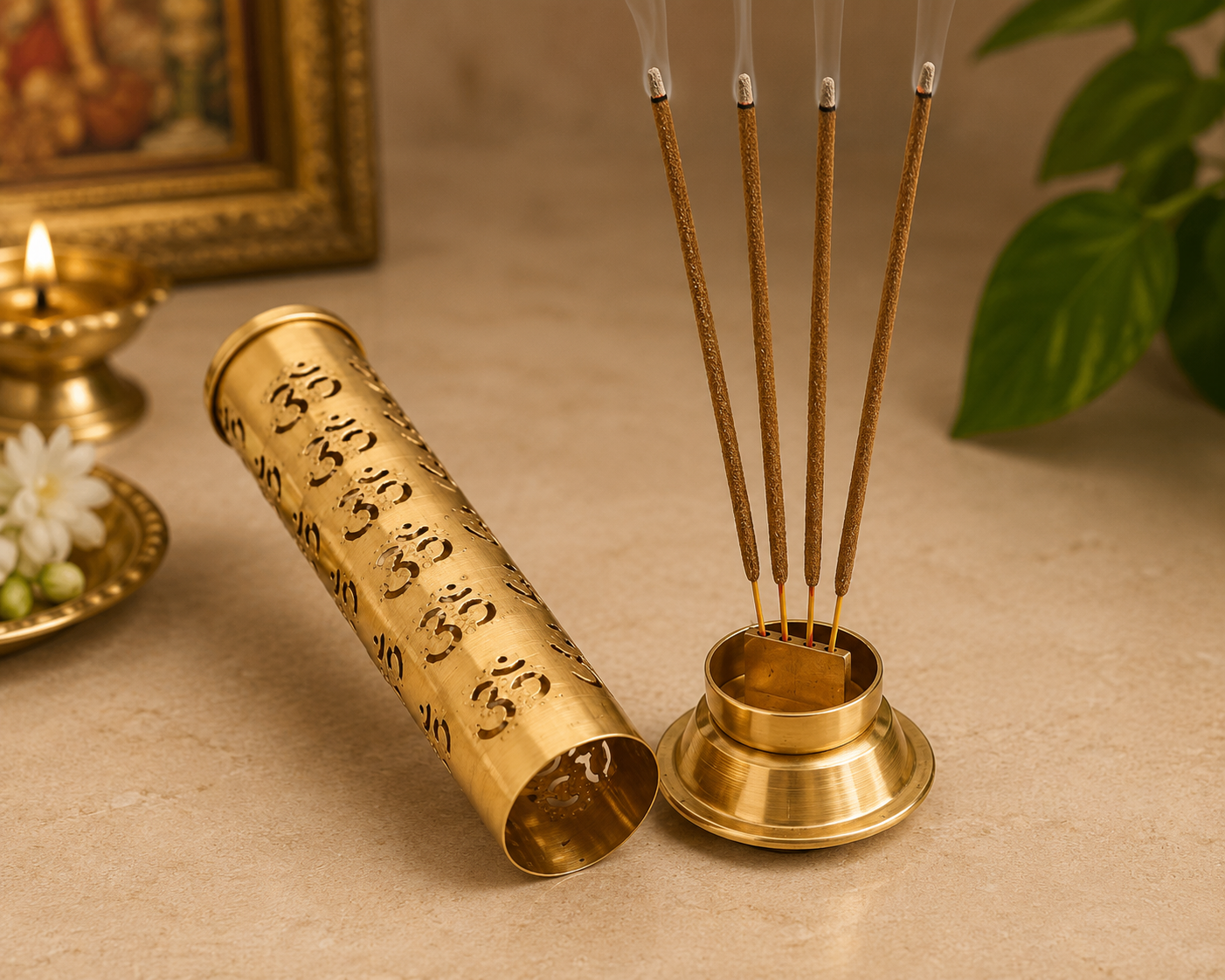 Brass Incense Holder