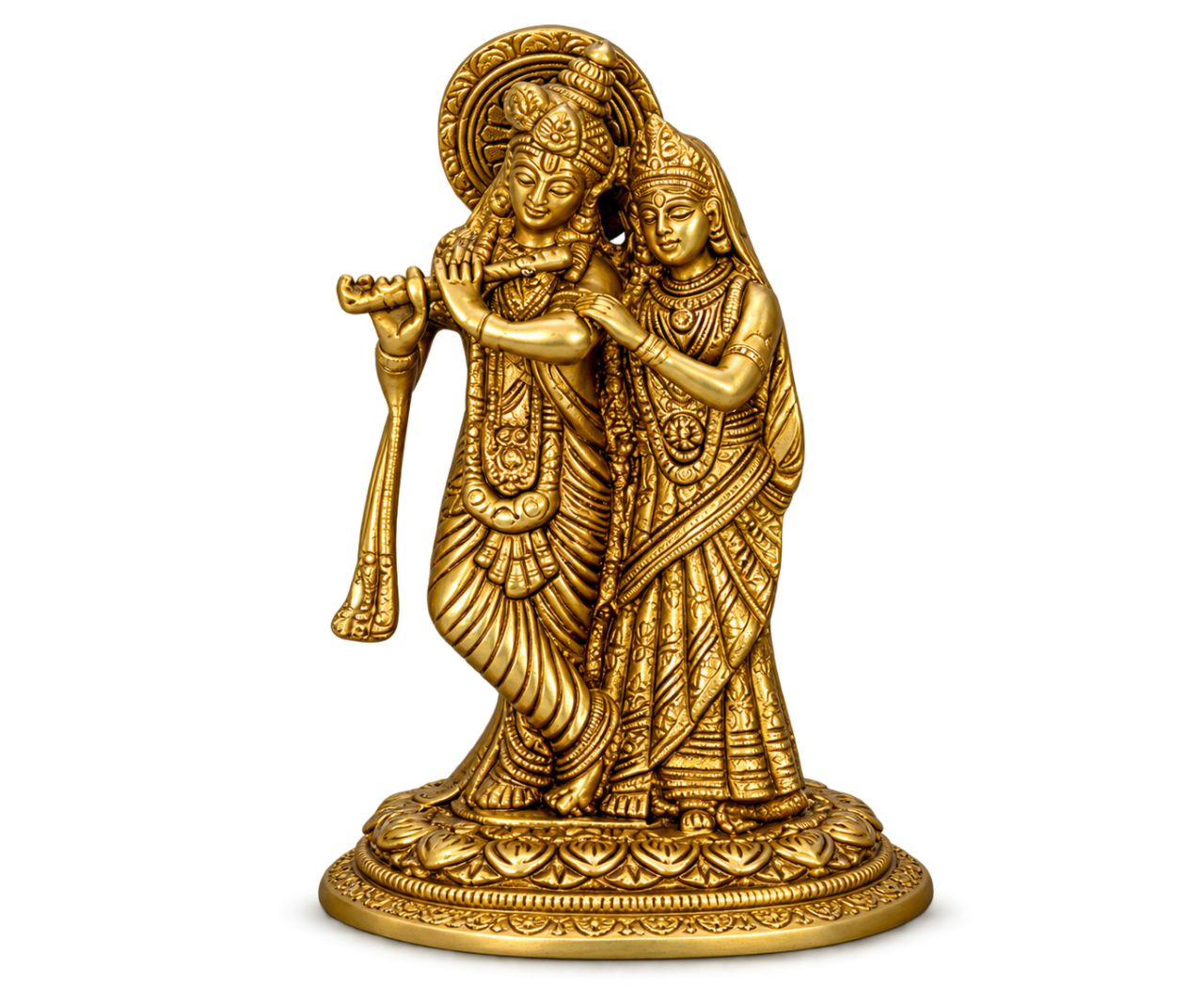 Radha Krishna Brass Idol