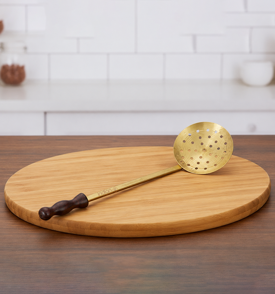 Brass Jhara Skimmer Ladle