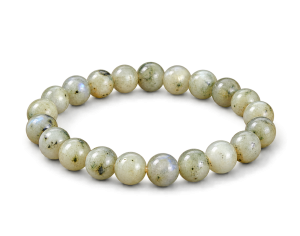 Natural Prehnite Bead Bracelet