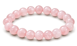 Natural Rose Quartz Bead Bracelet