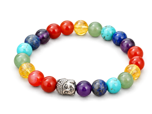 Seven Chakra Buddha Bead Bracelet