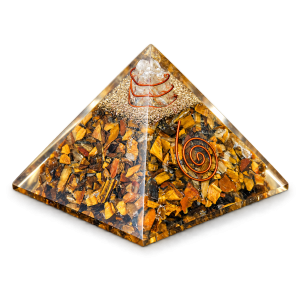 Tiger Eye Orgonite Crystal Pyramid