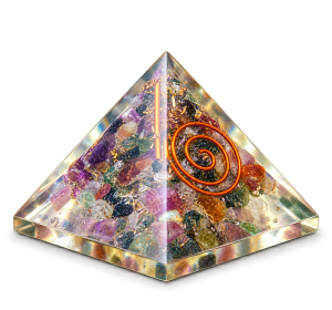 Mixed Gemstone Orgonite Crystal Pyramid