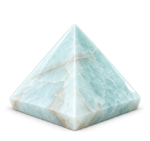 Aquamarine Stone Crystal Pyramid