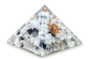 Rainbow Moonstone Orgonite Crystal Pyramid