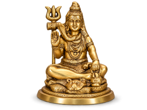 Lord Shiva Statue with Damru