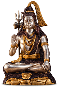 Silver Cotted Brass Shiva Idol