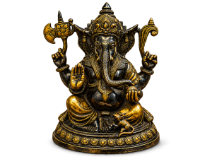 Brass Black Ganesha Statue