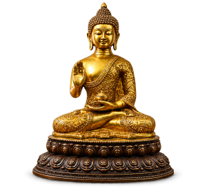 Golden Buddha Brass Statue