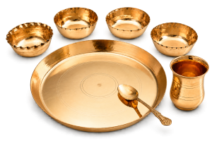 Kansa Thali Set of 4 Bowl