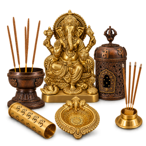 Sacred Brass Décor Set